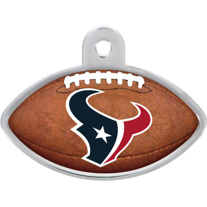 Houston Texans Dog Tag, Football Shape