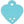 Turquoise Small Heart Crystals Front