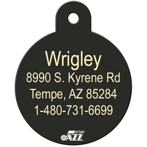 Utah Jazz Pet ID Tag for Dogs and Cats