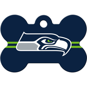 Seattle Seahawks Dog Tag, Medium Bone