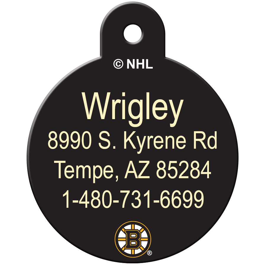 Boston Bruins Pet ID Tag for Dogs and Cats