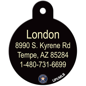 Houston Astros Pet ID Tag for Dogs and Cats