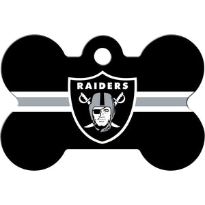 Las Vegas Raiders Dog Tag, Medium Bone