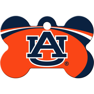 Auburn Tigers Dog Tag, Medium Bone