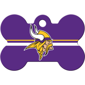 Minnesota Vikings Dog Tag, Medium Bone