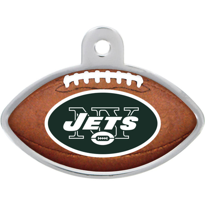 New York Jets Dog Tag, Football Shape