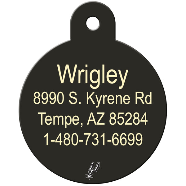 San Antonio Spurs Pet ID Tag for Dogs and Cats