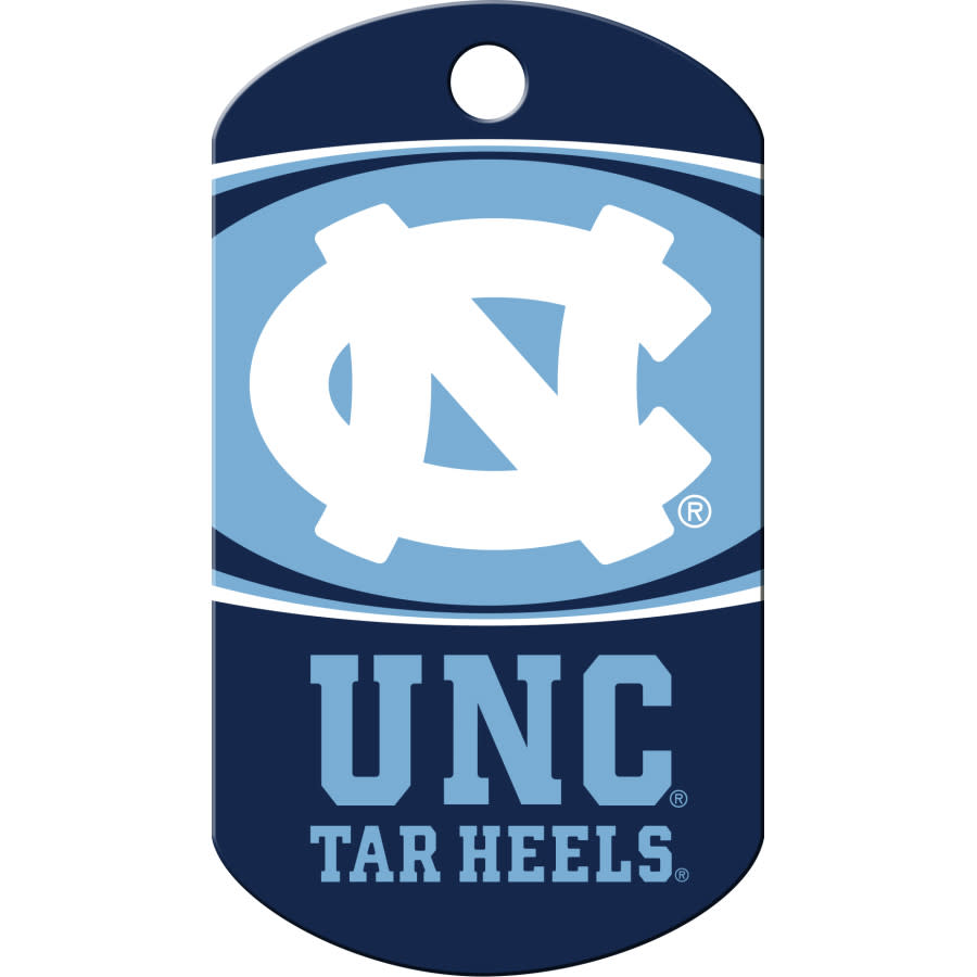 North Carolina Tar Heels Dog Tag, Military Shape