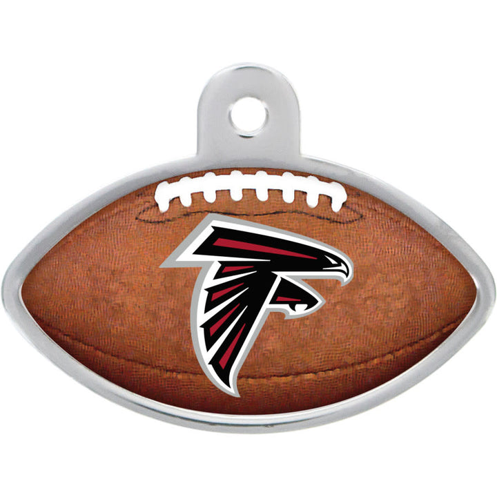 Atlanta Falcons Dog Tag, Football Shape