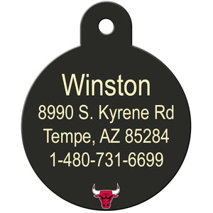 Chicago Bulls Pet ID Tag for Dogs and Cats