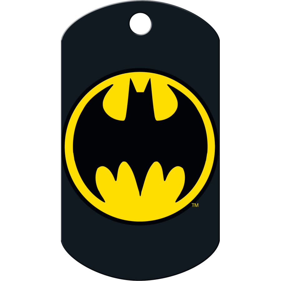 Batman Logo Large Circle Pet ID Tag