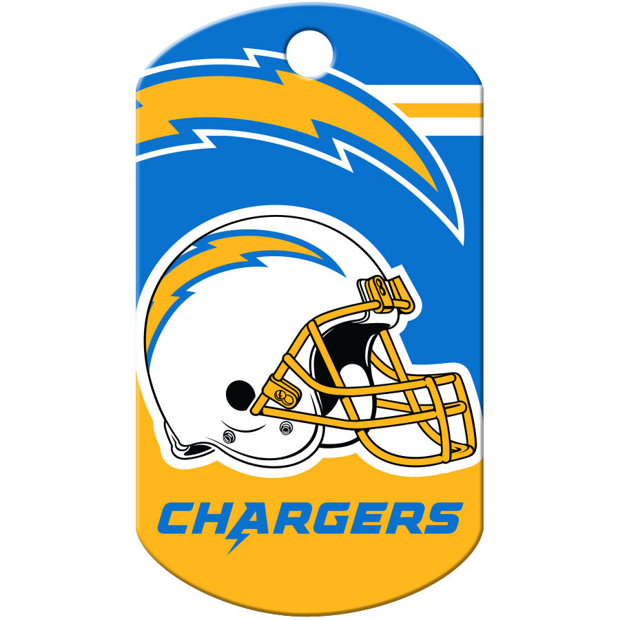 Los Angeles Chargers Military Dog Tag, Military Shape