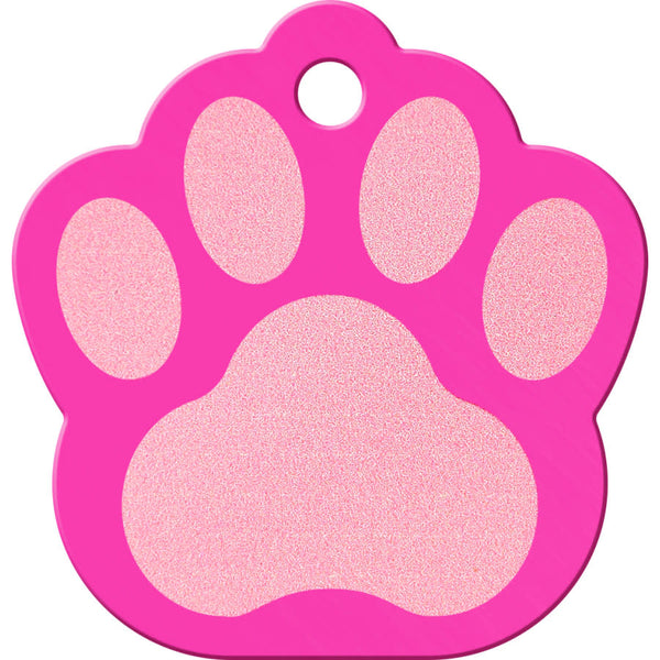 Paw Shape Pet ID Tag, Large