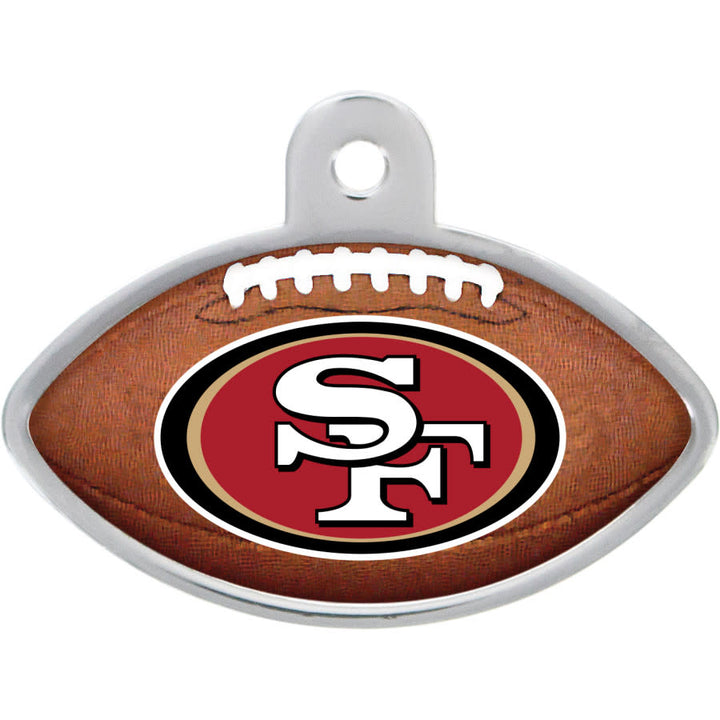 San Francisco 49ers Dog Tag, Football Shape