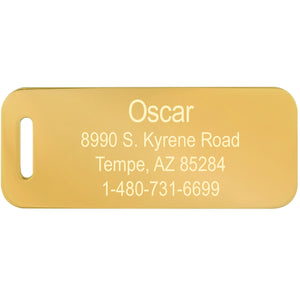Plated Luggage ID Tags