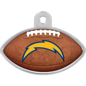 San Diego Chargers Dog Tag, Football Shape