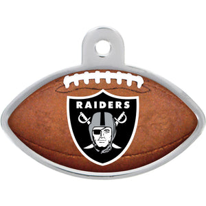 Las Vegas Raiders Dog Tag, Football Shape