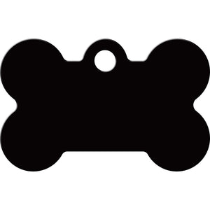 Small Bone Dog Tag Front Back