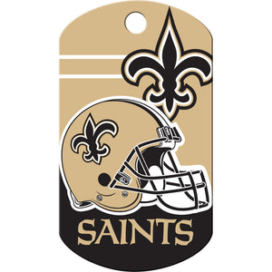 New Orleans Saints Dog Tag, Military Shape