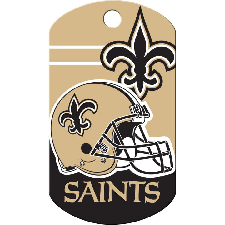 New Orleans Saints Dog Tag, Military Shape