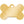 Medium Bone Shape Dog Tag with Plated Brass