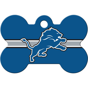 Detroit Lions Dog Tag, Medium Bone