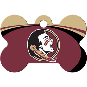 Florida State Seminoles Dog Tag, Medium Bone