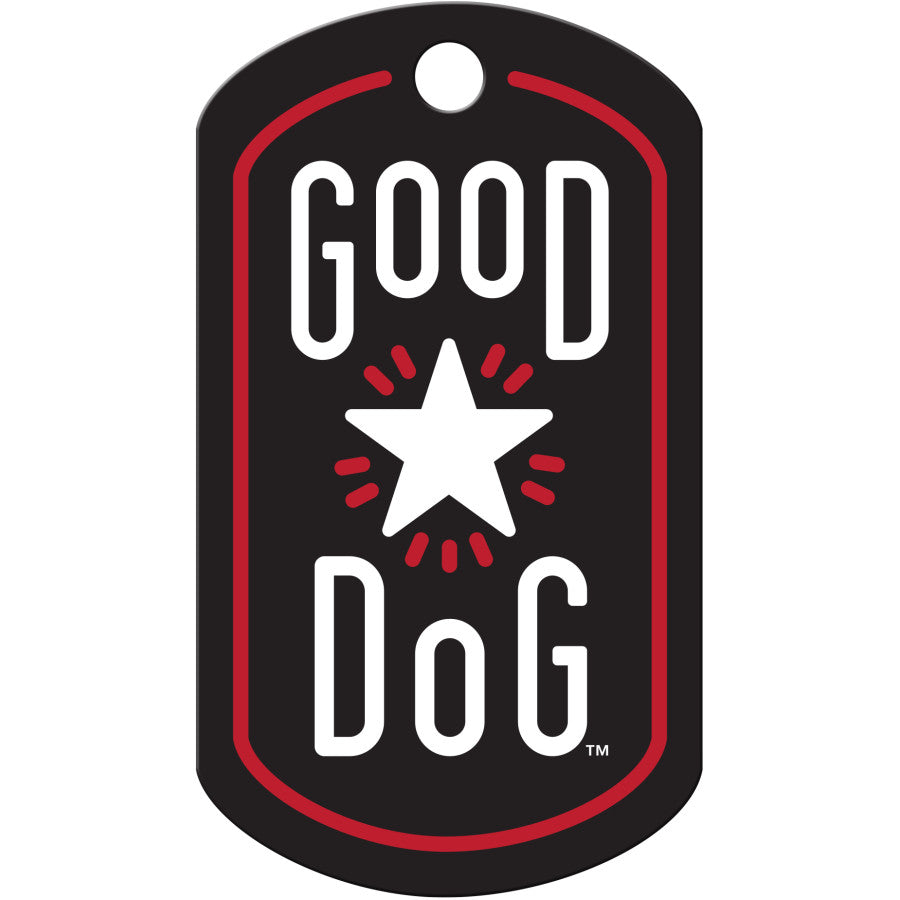Good Dog Pet Tag, Large Military