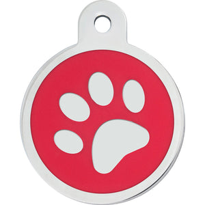 Large Dog Tag with Paw Print
